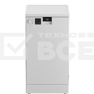 Посудомоечная машина Beko DVS050R01W, белая, 44.8 см, 10 компл., 49 дБ, класс A