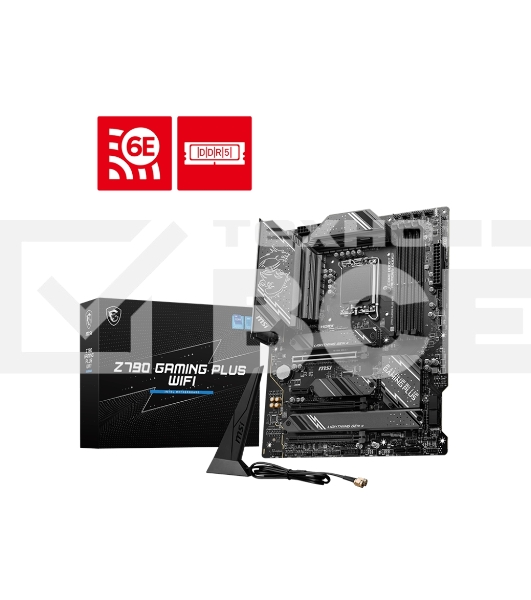 Материнская плата MSI Z790 GAMING PLUS WIFI, LGA 1700, 4xDDR5, 1xPCIe 5.0 x16, 1xPCIe 4.0 x16, 4xM.2, 6xSATA, 1xHDMI, 1xDP, 2.5 Gigabit Ethernet, 7.1 аудио, ATX