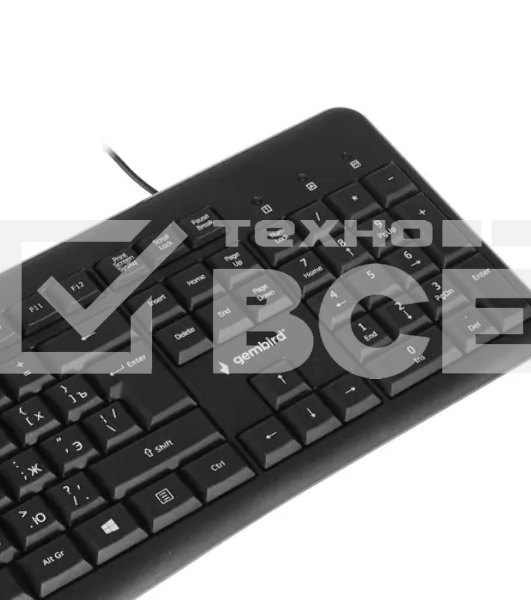 Клавиатура Gembird KB-8440M проводная, USB, чёрный