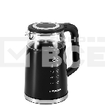 Чайник электрический Hyundai HYK-G6404 1.7л. 2200Вт черный/серебристый (корпус: стекло), фото3