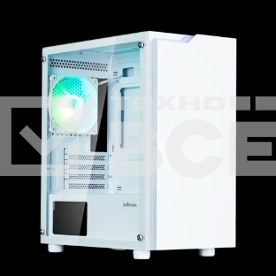 Компьютерный корпус Zalman T4 PLUS, MATX, белый, WINDOW, 1 x Combo (3.5'' or 2.5''), 1x3.5'', 2x2.5