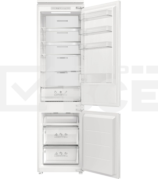 Встраиваемый холодильник Hyundai HBR 1946 2-хкамерн. белый