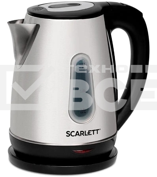 Чайник электрический SCARLETT SC-EK21S36, 1.8л, 2200Вт, черный