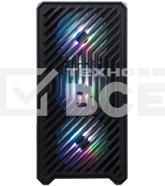 Компьютерный корпус 1STPLAYER TRILOBITE T5 ARGb Black, mATX, 4x120мм ARGb fans