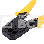 Обжимные клещи Deli DL2468 4P,6P,8P Размер: 200 мм. Спецификация обжима: 4P, 6P, 8P. Холоднокатаный стальной лист с черной отделкой ручка из ПВХ. Многофункциональность: резка проволоки, зачистка., фото3