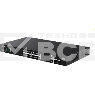 Коммутатор управляемый PoE Tenda TEG2220P-16-250W, 18 портов, 18x1 Гбит/с, SFP 2x1 Гбит/с, PoE 16x30Вт (до 230Вт)