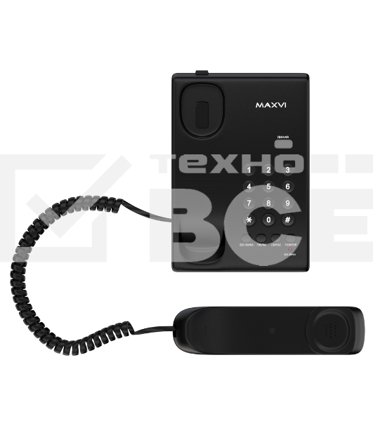 Проводной телефон MAXVI CS-02 черный