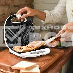 Сэндвичница Aresa AR-1205. 750 Вт. Термостойкий пластик со вставками из хромированной стали. Две сэндвичные формы., фото7