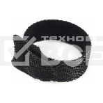 Хомуты-липучки на основе ленты Cablexpert Velcro VT-110x11BK 110 x 11 мм, черные (12 шт.), фото 1