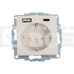 Розетка 16А с USB A+C (5В/2,4А/3 А, 2х5В/1,5А), мех SE AtlasDesign Бежевый, фото 1