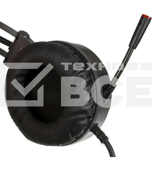 Гарнитура проводная с микрофоном A4Tech G530 черный/серый 1.8м мониторы оголовье