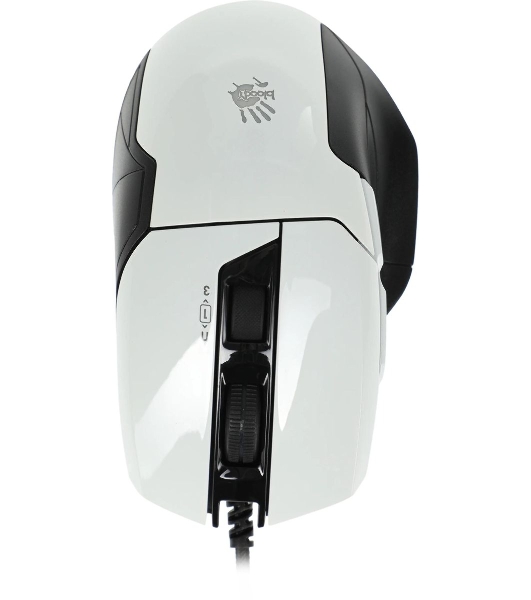 Мышь проводная A4Tech Bloody W70 Max белый, 10000 dpi, USB, кнопки - 9