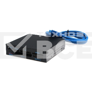 Кард-ридер Gembird FDI2-ALLIN1-03-B/черный/TF/SD/MS/CF/XD SDHC/USB 3.0/пластик