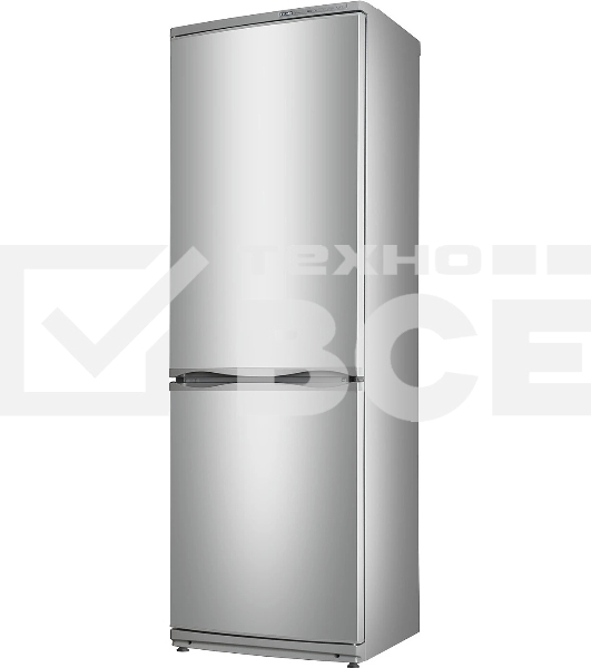 Холодильник Atlant ХМ-6021-080 серебристый двухкамерный 225/101л морозилка снизу