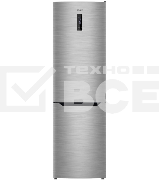 Холодильник Atlant ХМ-4624-149 NW нержавеющая сталь двухкамерный 235/94 л морозилка снизу, No Frost