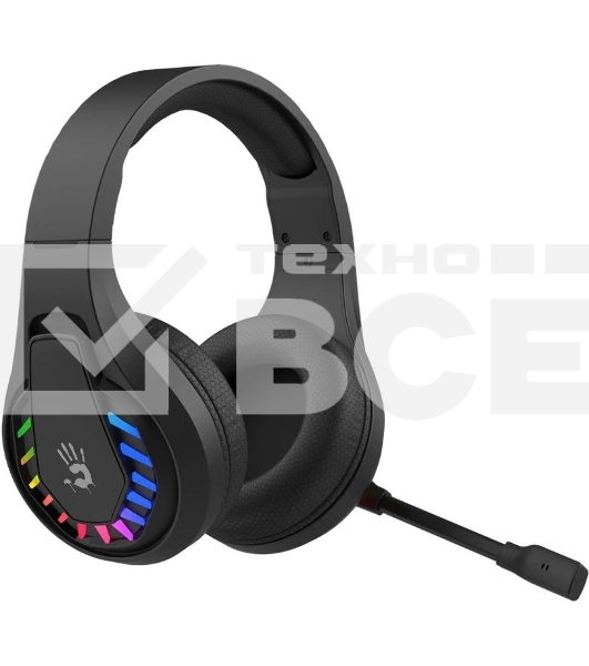 Гарнитура проводная с микрофоном A4Tech Bloody GR230 черный накладные BT оголовье (GR230)