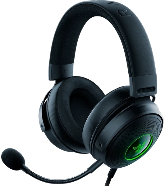Гарнитура Razer Kraken V3 чёрный, проводная, USB, подсветка