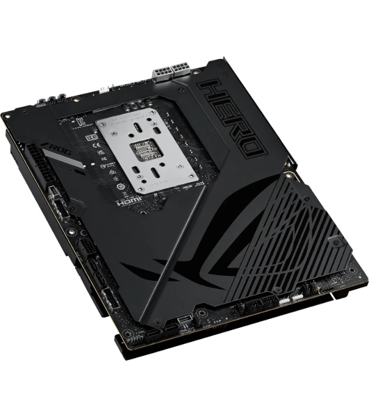 Материнская плата ASUS ROG CROSSHAIR X870E HERO BTF, AM5, AMD X870E, 4xDDR5, 4xSATA, 5xM.2, 1xPCIe 5.0 x16, 1xPCIe 4.0 x4, 1xHDMI, 1x2.5Gb LAN, 1x5Gb LAN, Wi-Fi 7, Bluetooth 5.4, 2xUSB-C 40Gbps (USB4 / Gen3x2), 2xUSB-C 20Gbps (USB 3.2 Gen2x2), 6xUSB-A 10Gbps, 3x3.5 мм, 7.1, ATX