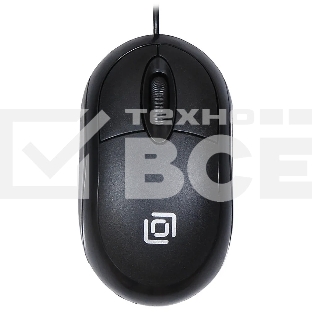 Мышь проводная Oklick 105S черный, 800 dpi, USB, кнопки - 3