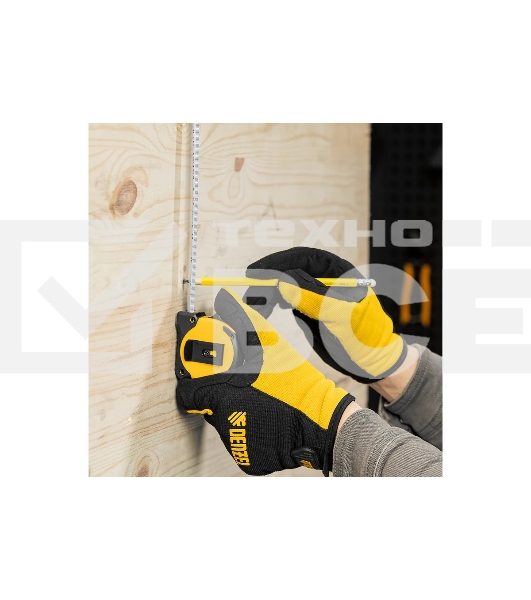 Рулетка Denzel 3м х 16мм, двухкомп. корпус, магнитный обрезиненный зацеп