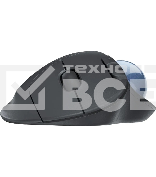 Трекбол беспроводной Logitech ERGO M575 графитовый, 2000 dpi, радиоканал, Bluetooth, USB, кнопки - 5