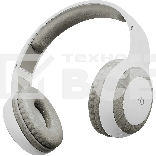 Гарнитура накладные Digma BT-15 белый/серый беспроводные bluetooth оголовье