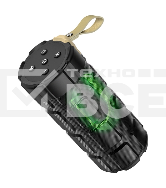 Портативная колонка HOCO HC7 черный LED подсветка