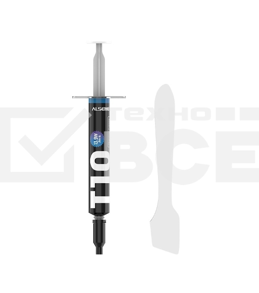 Термопаста ALSEYE T10 Thermal conductivity: 13.9W/m-k  Color: Gray  Conductivity: non-conductive specific gravity: 2.7g / cm³@25℃  Capacity: 1.2ml  Weight: 2G