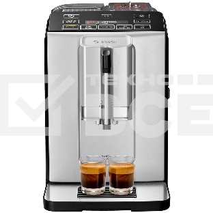 Кофемашина автоматическая Bosch TIS30351DE серебристый, исп. кофе - зерновой, 1.4 л, 1300 Вт, 15 Бар