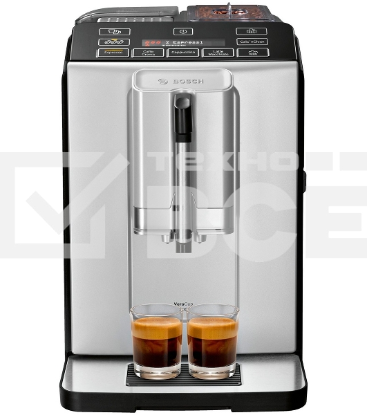 Кофемашина автоматическая Bosch TIS30351DE серебристый, исп. кофе - зерновой, 1.4 л, 1300 Вт, 15 Бар