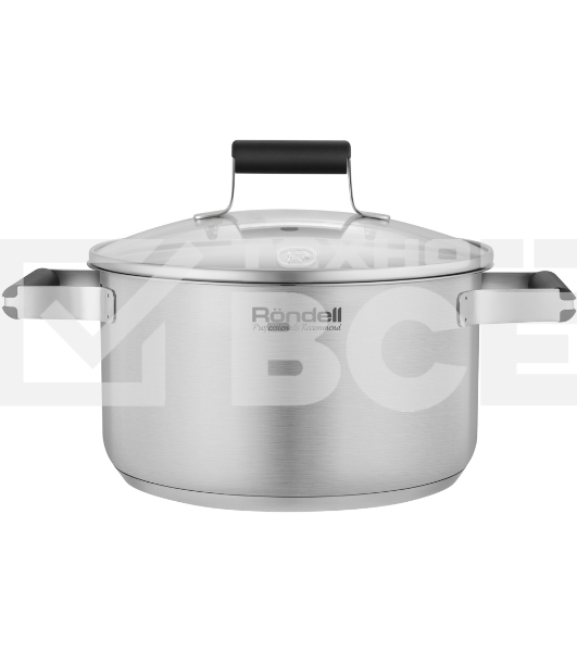 Кастрюля Rondell Bayoneta RDS-1807 3.1л. d=20см (с крышкой) стальной