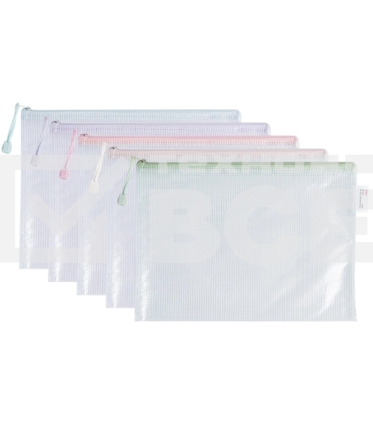 Папка на молнии ZIP Deli Colorful EF280 A4 ПВХ 0.23мм ассорти цвет молнии ассорти