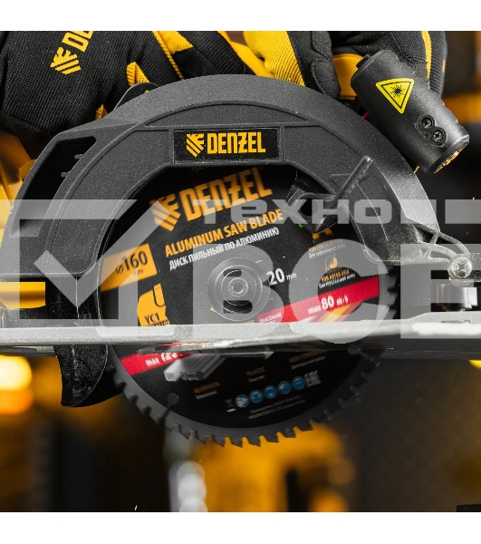Пильный диск по алюминию Denzel ф160 х 20 мм, 54 зубьев 733737