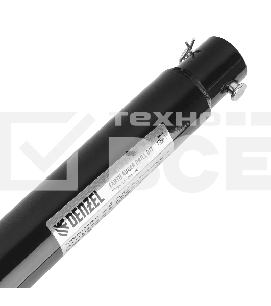 Шнек для грунта Denzel E-200, диаметр 200 мм, длина 800 мм, соединение 20 мм, несъемный нож