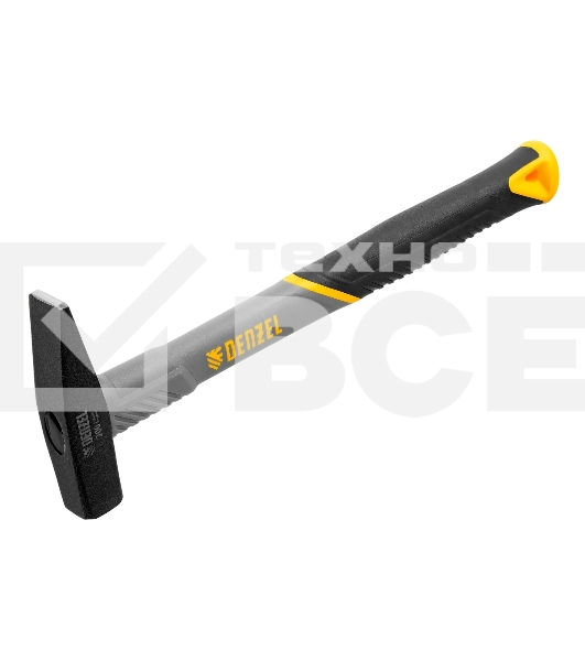 Молоток слесарный Denzel 200 г, кованый, фибергласовая рукоятка c TPR покрытием