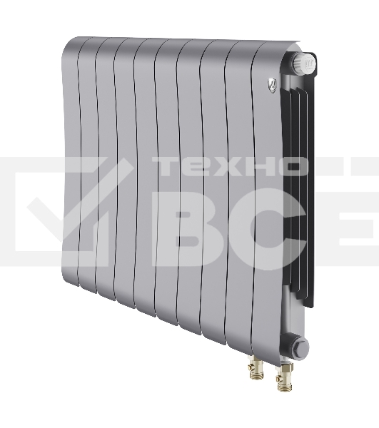 Радиатор Royal Thermo Infinity 500 Silver Satin VR80 - 10 секц.