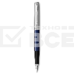 Ручка перьевая Parker Jotter Core F63 (CW2030950) Royal Blue CT, M, сталь нержавеющая, подарочная коробка, фото2