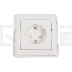 Розетка В59 СУ С ЗК БЕЛ. Розетка В59 СУ С ЗК БЕЛ., фото 1