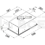 Вытяжка встраиваемая Maunfeld Crosby Singl 60 черный, 60 см, 850 куб. м/ч, 48 дБ, фото15