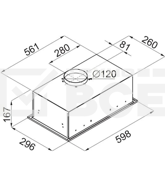 Вытяжка встраиваемая Maunfeld Crosby Singl 60 черный, 60 см, 850 куб. м/ч, 48 дБ