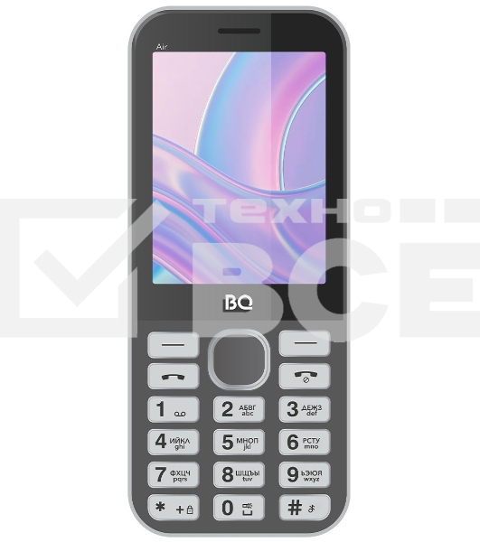 Мобильный телефон BQ 2843 Air темно-серый
