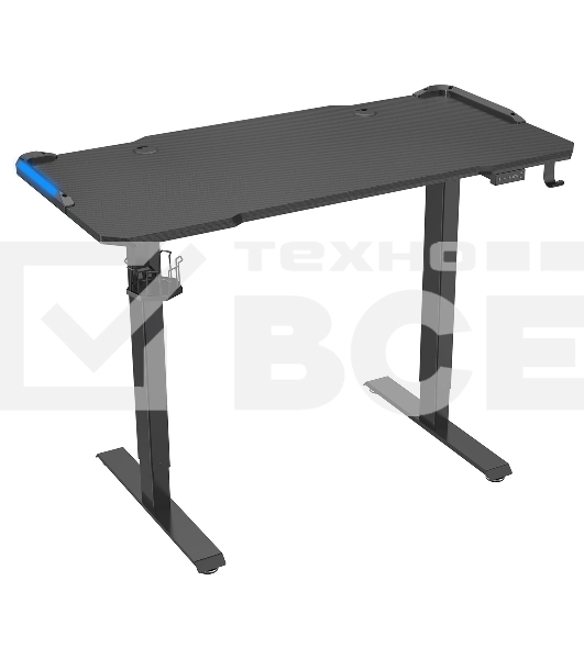 Стол Cactus CS-ED-GBK столешница МДФ карбон, каркас черный