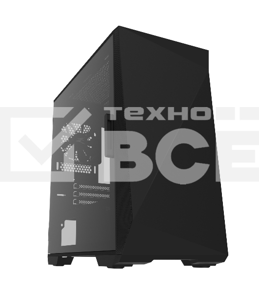 Компьютерный корпус ZALMAN Z1 ICEBERG, MicroATX, BLACK, WINDOW, 2xCOMBO (3.5