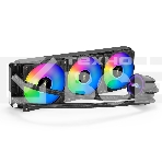 Система водяного охлаждения ExeGate BlackWater-360.PWM.RGB черный, 120 мм, алюминий/медь, 2000 об/мин, 37 дБ, 4 pin, 280 Вт, фото 1