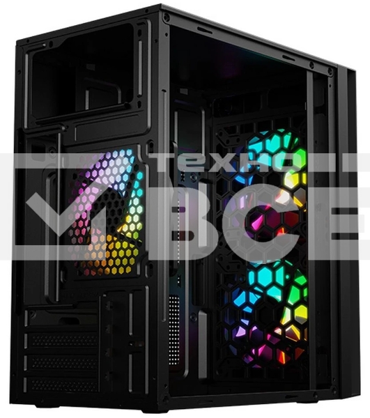 Компьютерный корпус ACD M2-500 mATX, PSU 500W; USB 3.0+USB1.1*2+HD Audio; FAN 3x120 мм