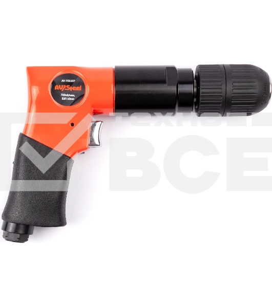 Дрель прямая Av Steel AV-701107 114л/мин патр.:быстрозажимной оранжевый/черный