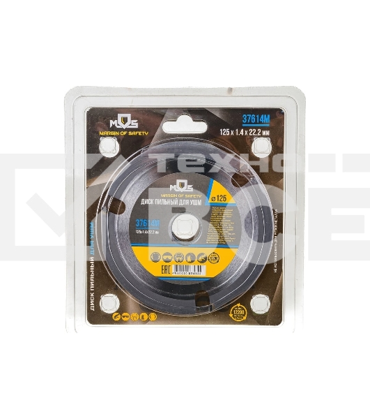 Диск пильный по дереву Fit, посадочный диаметр 22.2 мм, 3 зуба с карбидными вставками, мелкий зуб, 125 мм