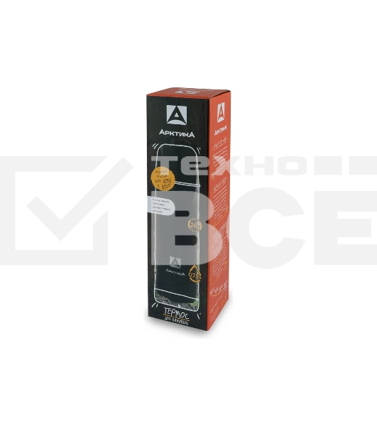 Термос АРКТИКА 102-750-BK 0.75 мл, черный оникс, глянцевый