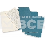 Блокнот Moleskine CAHIER JOURNAL CH013B44 Pocket 90x140мм, обложка картон, 64 страниц, нелинованный, голубой (3шт), фото2