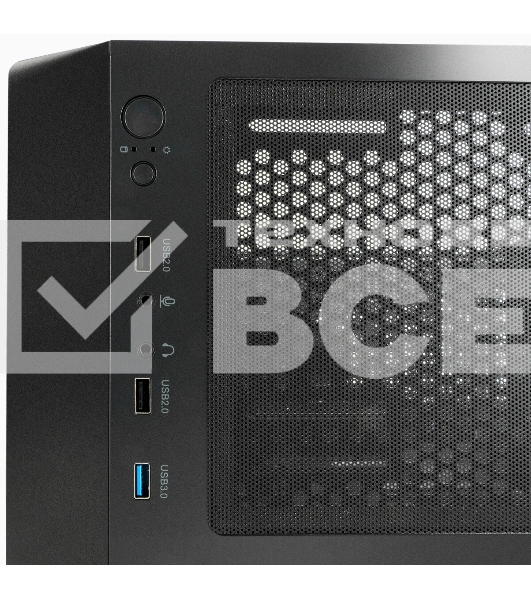 Компьютерный корпус XASTRA A407 4ARGb Black ATX/Mesh/tempered glass/4x120мм ARGb PWM fans/A407-4FC12A